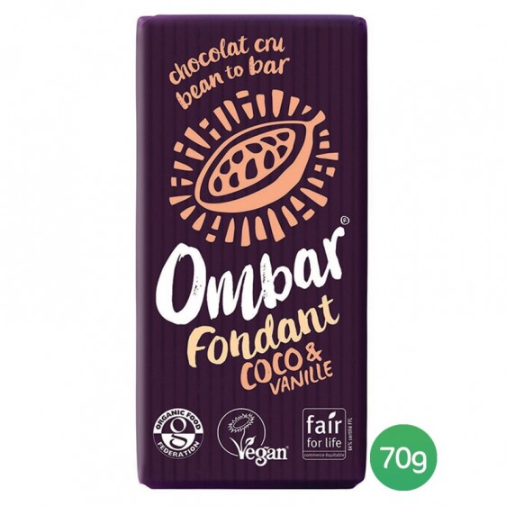 Ombar Fondant Coco vanille 70g