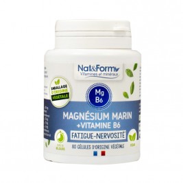 Magnésium marin vitamine B6 80 gélules