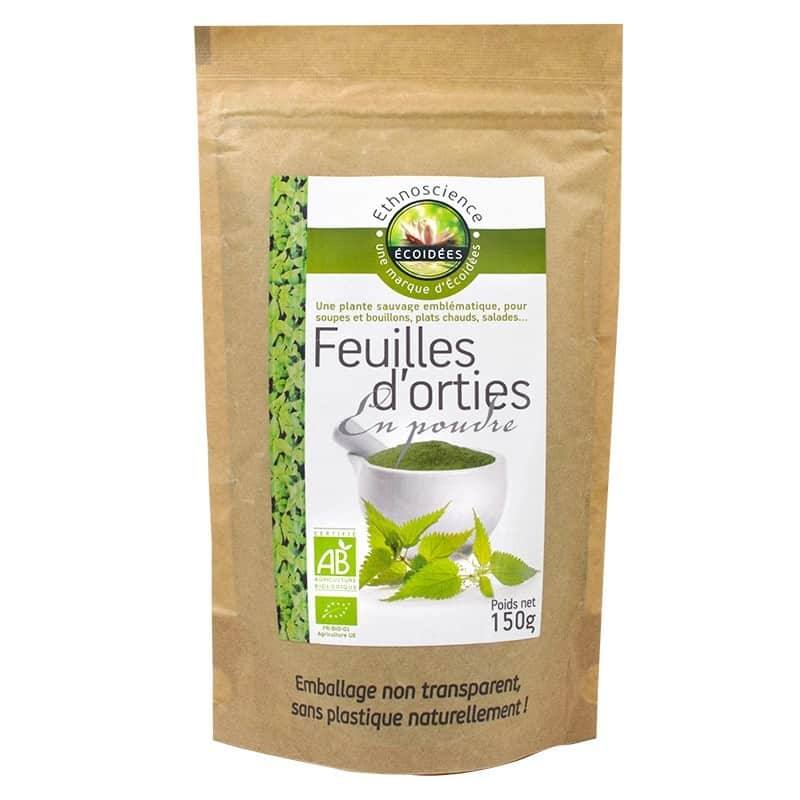 Ortie en poudre bio 150g - Nutri Naturel