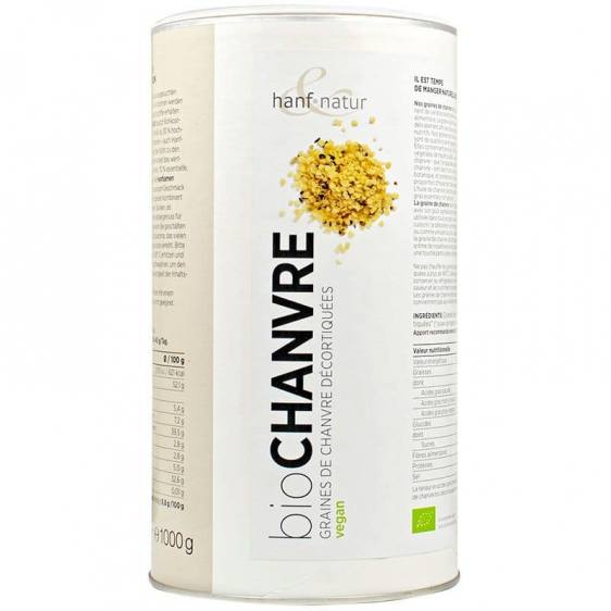 Graines de chanvre décortiquées bio 1kg