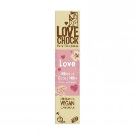 Lovechock barre hibiscus éclats de cacao 40g