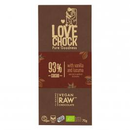 Lovechock tablette 93% cacao 70g
